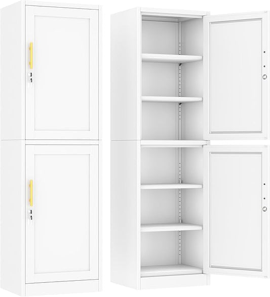 Ckzbx Metal Locker Tall Narrow Storage Cabinet, Gym Home Office, Entryway and by Ckzbx