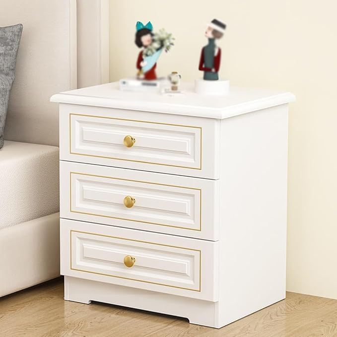 Bedside Table Light Luxury Solid Wood Bedside Table, Simple Home Storage Cabinet - Image 5