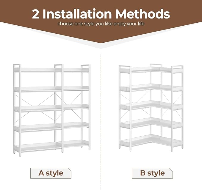 Rolanstar Bookshelf 5 Tier - Image 7