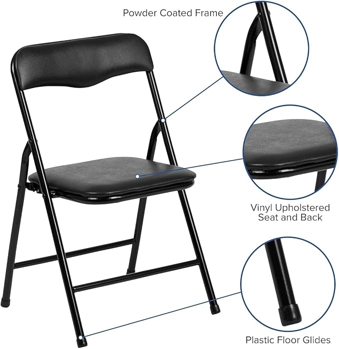 Flash Furniture Mindy Kids 5-Piece Folding Table and Chairs Set - Image 7