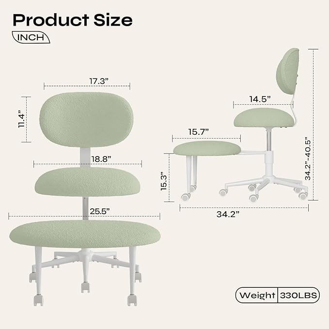 Pinmoco Ergonomic Cross Legged Office Chair - Image 2