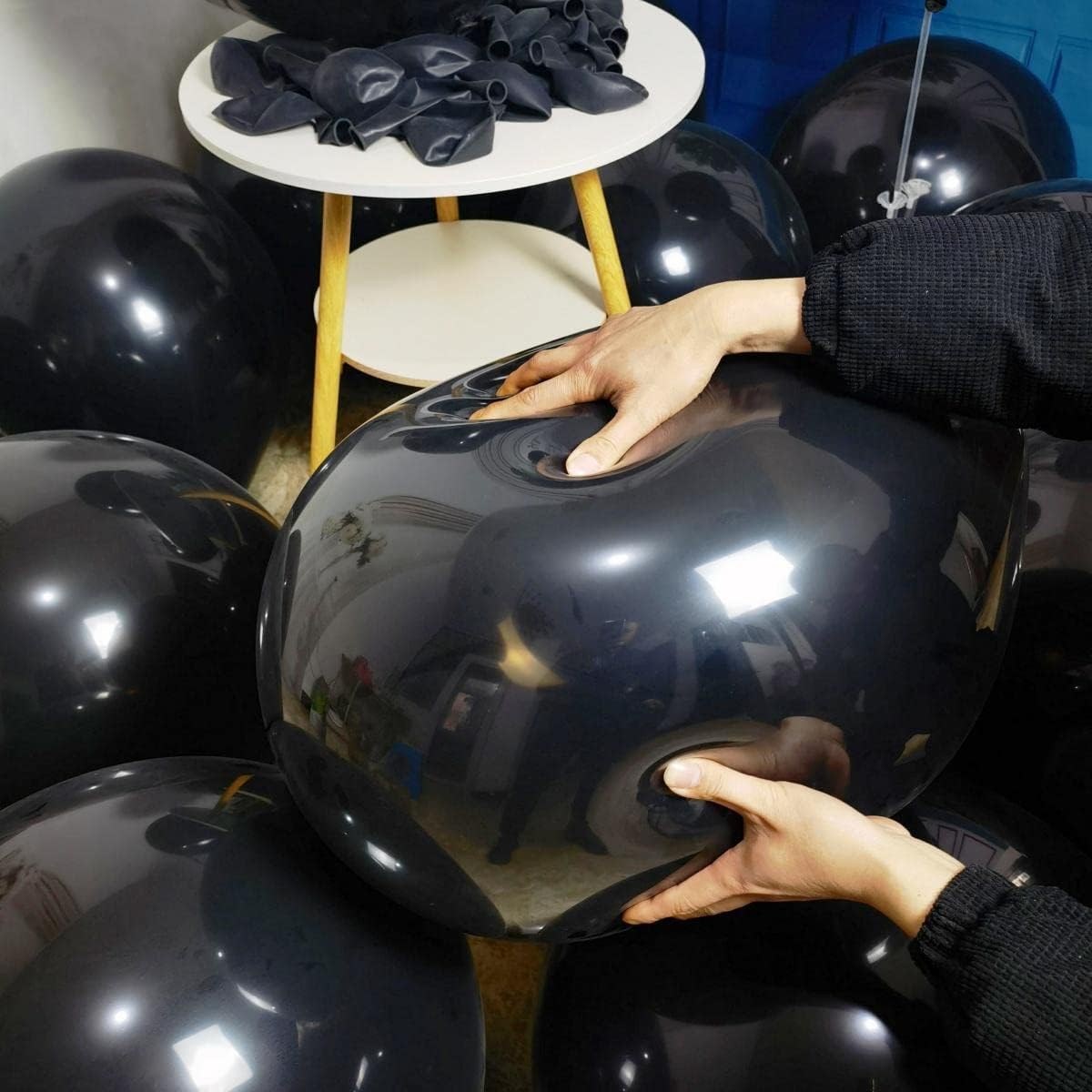 90 Pack Black Balloons 18 inch Black Latex Party big Balloon Bulk for Various Party Events Decorations