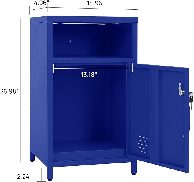 ALBAD Compact Metal Nightstand - Image 2