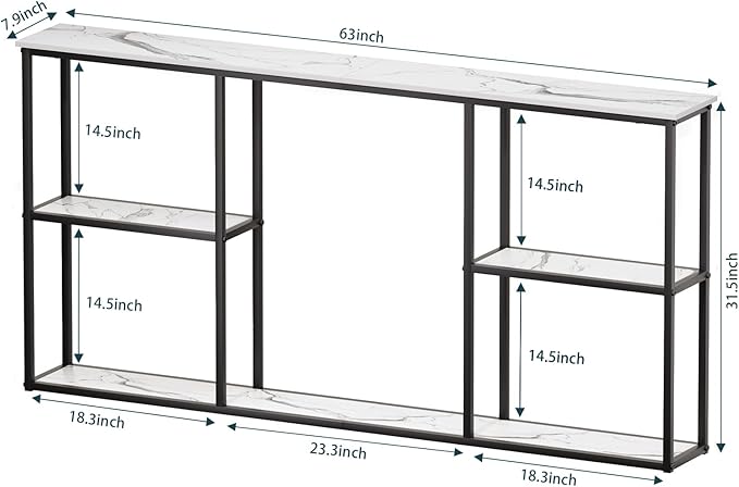 WOHOMO Console Table, Small Modern Entryway Table - Image 3