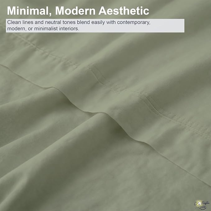 Cottington Lane Sleeper Sofa Sheets Full Size, 4 Piece Premium Quality 100% - Image 7