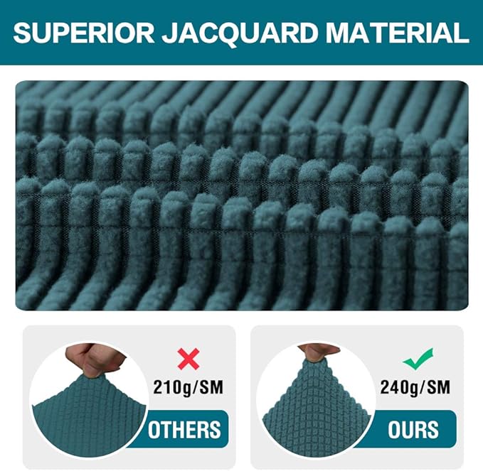 Turquoize Stretch Bar Stool Cover Counter Stool Pub Chair Slipcover - Image 3