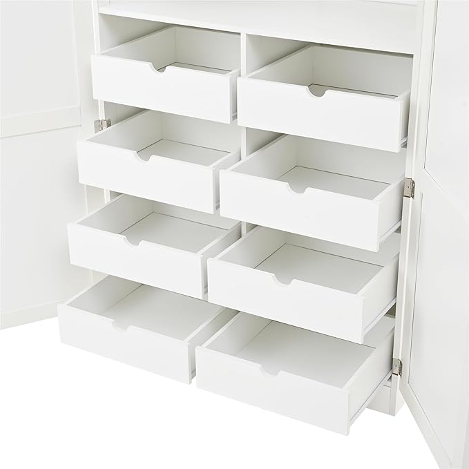 VilroCaz Freestanding Kitchen Pantry Tall Storage Cabinet, Wooden Kitchen - Image 8