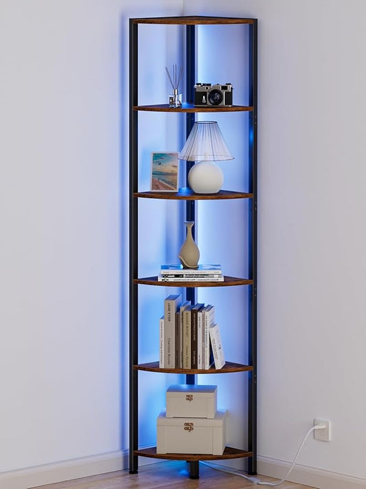 Furnulem 6 Tier Corner Shelf by Furnulem