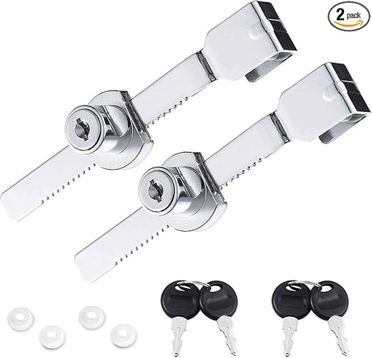 2Pcs Glass Cabinet Lock with Keys, Display Case Lock by Unknown