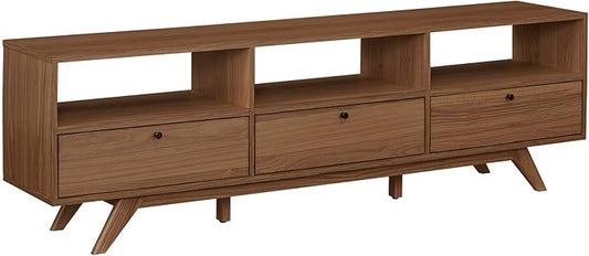 Walker Edison Kimi Mid Century Modern Minimalist Drop-Down Door Stand by WalkerEdison