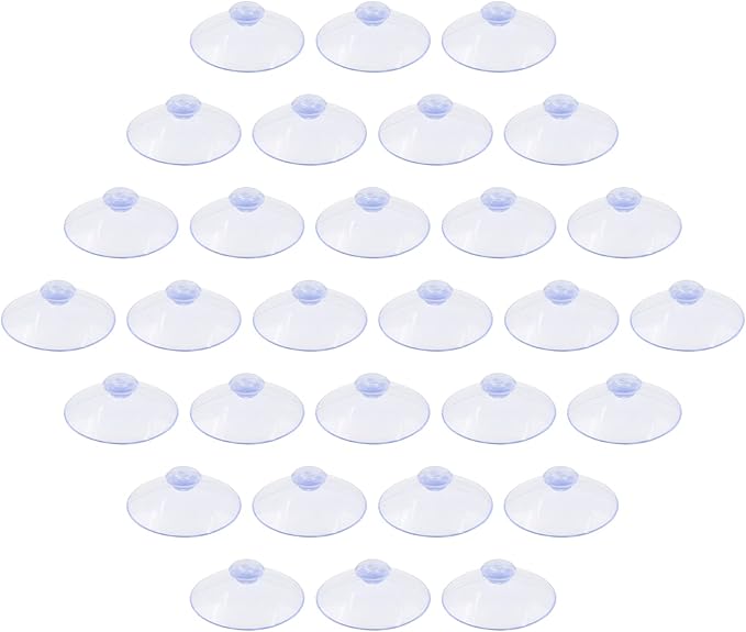 30 Pack Glass Table Suction Cups - 45mm Rubber Suckers by Qjaiune