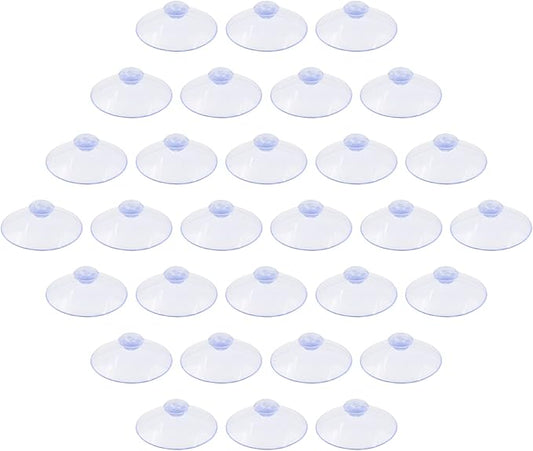 30 Pack Glass Table Suction Cups - 45mm Rubber Suckers by Qjaiune