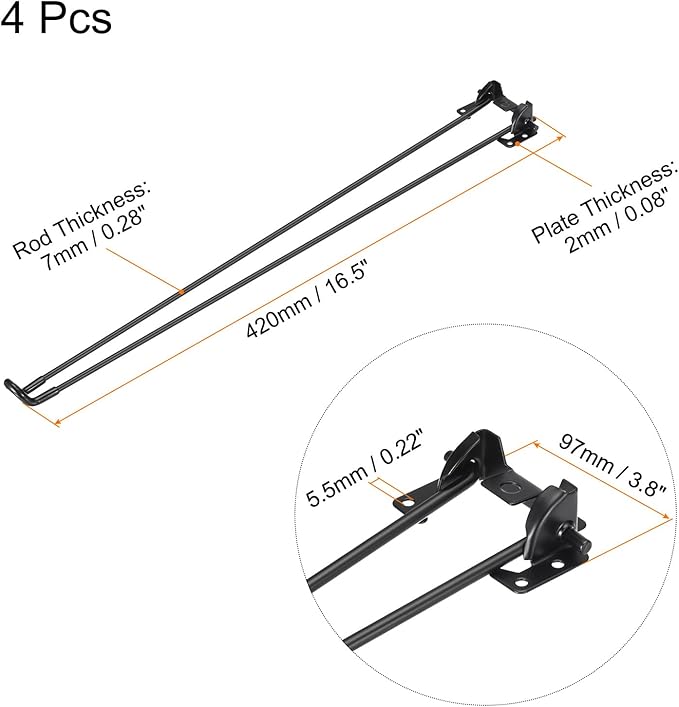 uxcell Folding Table Legs - Image 2