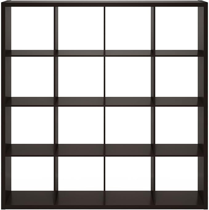 Furinno Cubicle Book Shelf, 16-Cube Bookshelf, Extra Thick Frame Reversible - Image 9