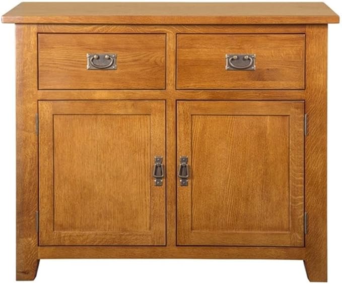 Crafters and Weavers Arts and Crafts 2-Drawer Solid Wood Cabinet in Cherry - Image 4