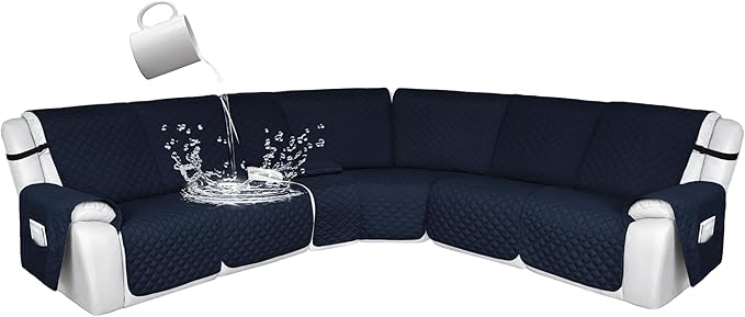HDCAXKJ 100% Waterproof Reclining Sectional Couch Covers L Shape Recliner Sofa by HDCAXKJ