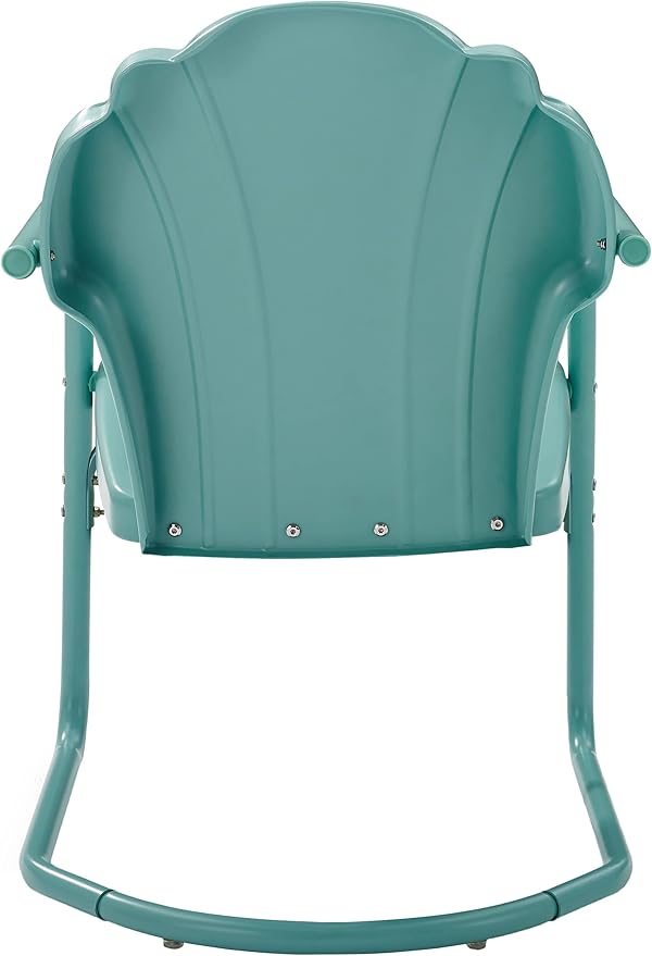 Crosley Furniture Tulip 2-Piece Outdoor Chair Set, Retro Metal Patio Chairs - Image 6