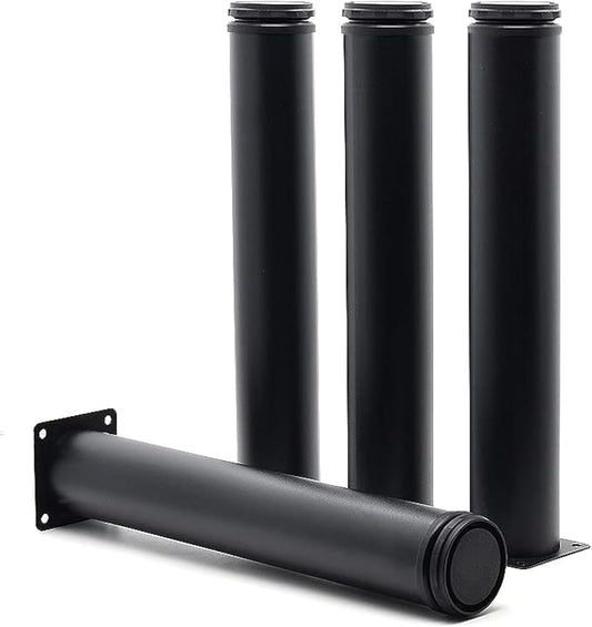 12 Inch Metal Furniture Legs Stainless Steel Adjustable Legs Black Metal Legs by Masendelk