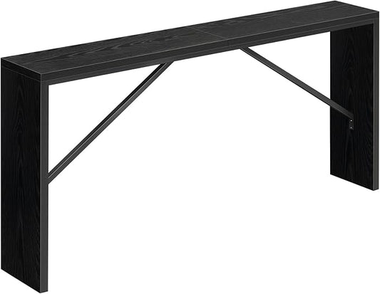 MAHANCRIS Console Table, 62.2" Long Sofa Table Behind Couch, Narrow Entryway by MAHANCRIS