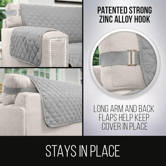 Sofa Shield Couch Slip Covers for Dogs, Reversible Furniture Protector - Image 4
