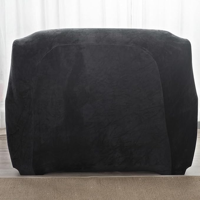 vctops 1-Piece Velvet Plush Stretch Chair Sofa Slipcover Soft Fuzzy Fluffy - Image 5
