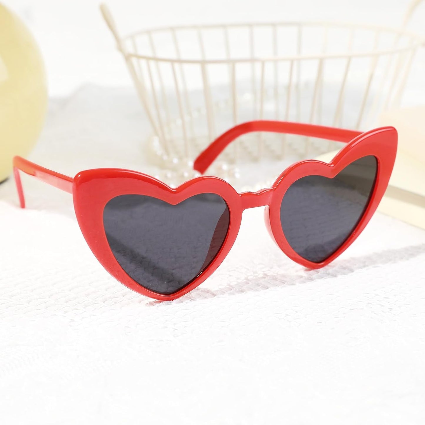 YOGFIT Heart Sunglasses for Women Fashion Classic Love Eye Protection Sunglasses Vintage Cute Heart Sunglasses