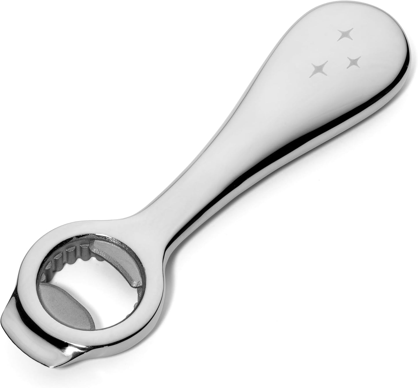 Midnight Open All-in-One Bottle and Can Opener, Ergonomic Design, Stainless Steel