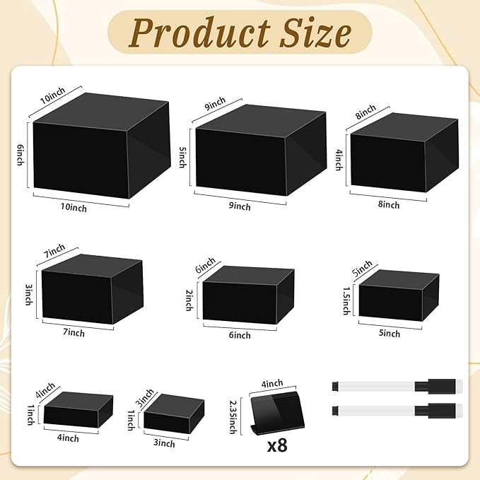 8Pcs Buffet Risers, Large Food Risers - Image 2