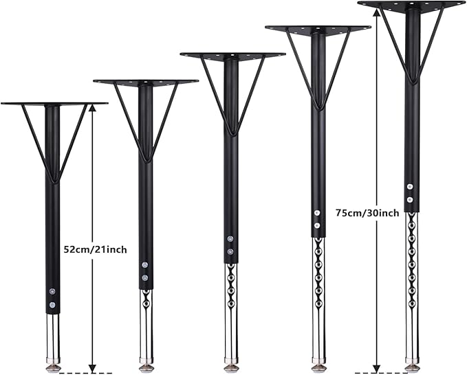 KAZAKA Adjustable Table Legs, 20-30 inch - Image 3