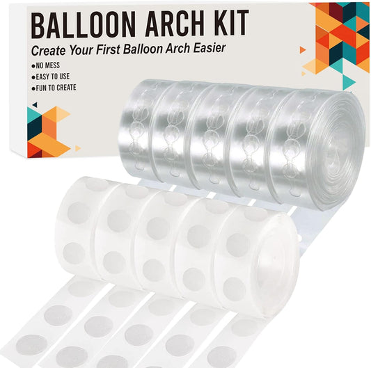 Balloon Arch Kit, 82ft Easy DIY Balloon Decorating Garland Strip and 500Pcs Glue Point Dots Tape for Balloon Arch, Decorations Making