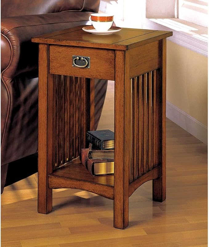 William's Home Furnishing Valencia IV End/Side/Nesting Tables, Antique Oak by TUPTHEURBANPORT