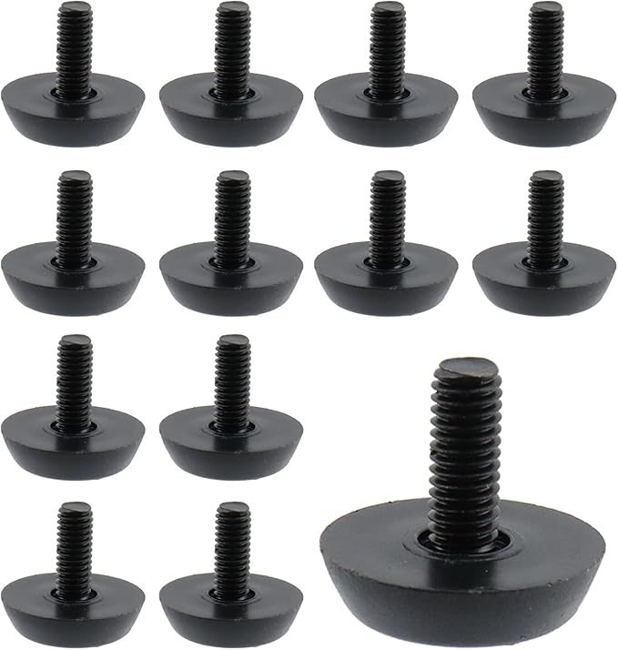 Antrader 12 Pack M6×15mm Furniture Lvelers, Table Leg Levelers, Levelling Foot by Antrader