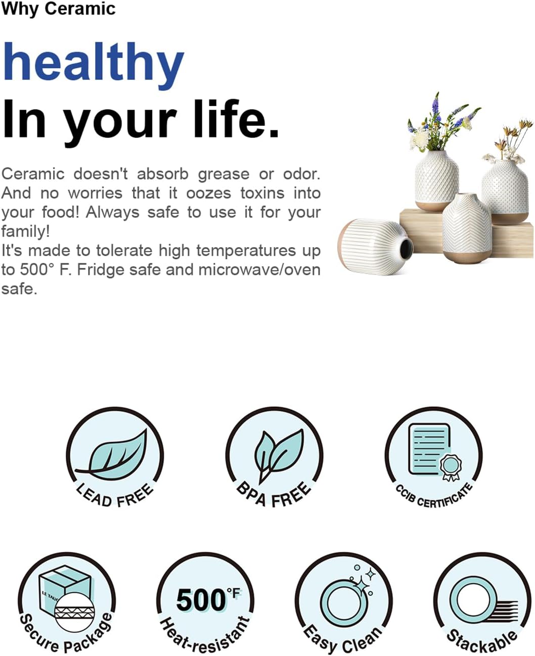 Small Boho Vase for Decor,Rustic Farmhouse Vase for Pampas Grass,Eucalyptus Set and Tiny Stem Flowers,Ceramic Vintage for Centerpieces, 5.3 Inch -Rhombus, Embossment