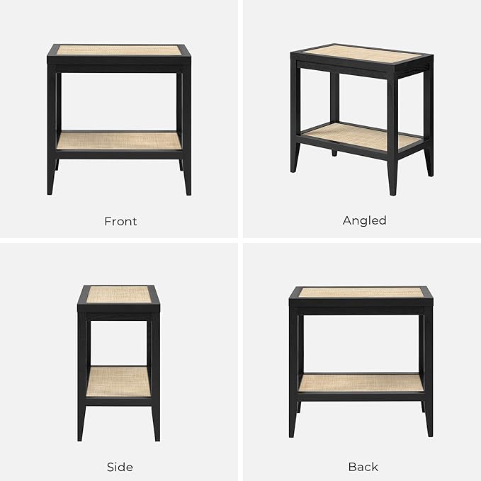 SICOTAS Rattan Nightstands Set of 2 - Image 9