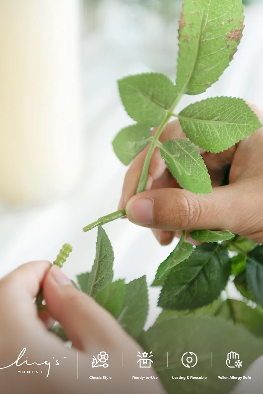 Ling's moment 2Pack 2ft Artificial Flowers Garland Teal Blue & Terracotta Lantern Flower Centerpieces Wedding Aisle Decor Chair Flowers Arch Floral for Pew Signs DIY Table Wall Window Decoration