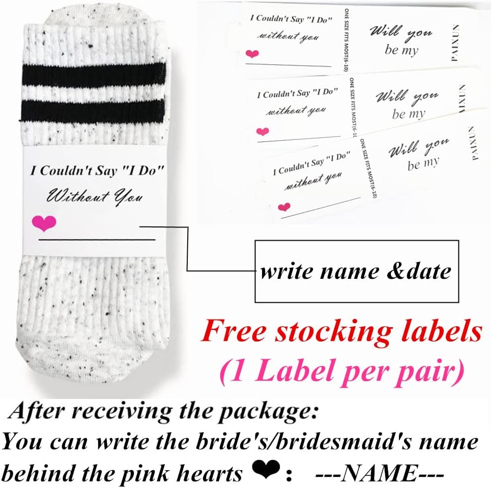 Bridesmaid Gifts For Women Wedding Gifts Proposal Set Bachelorette Party Favors Decorations Bride Socks…