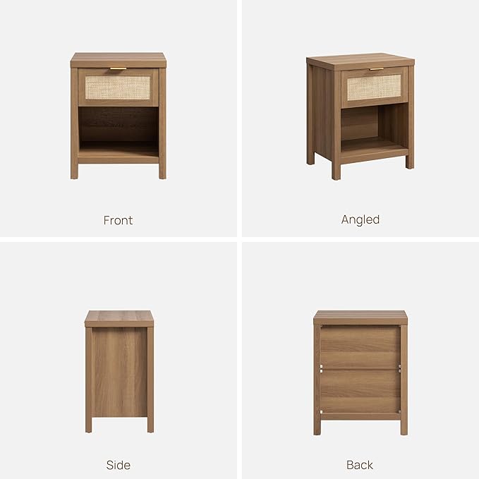 SICOTAS Rattan Nightstands Set of 2 - Image 8