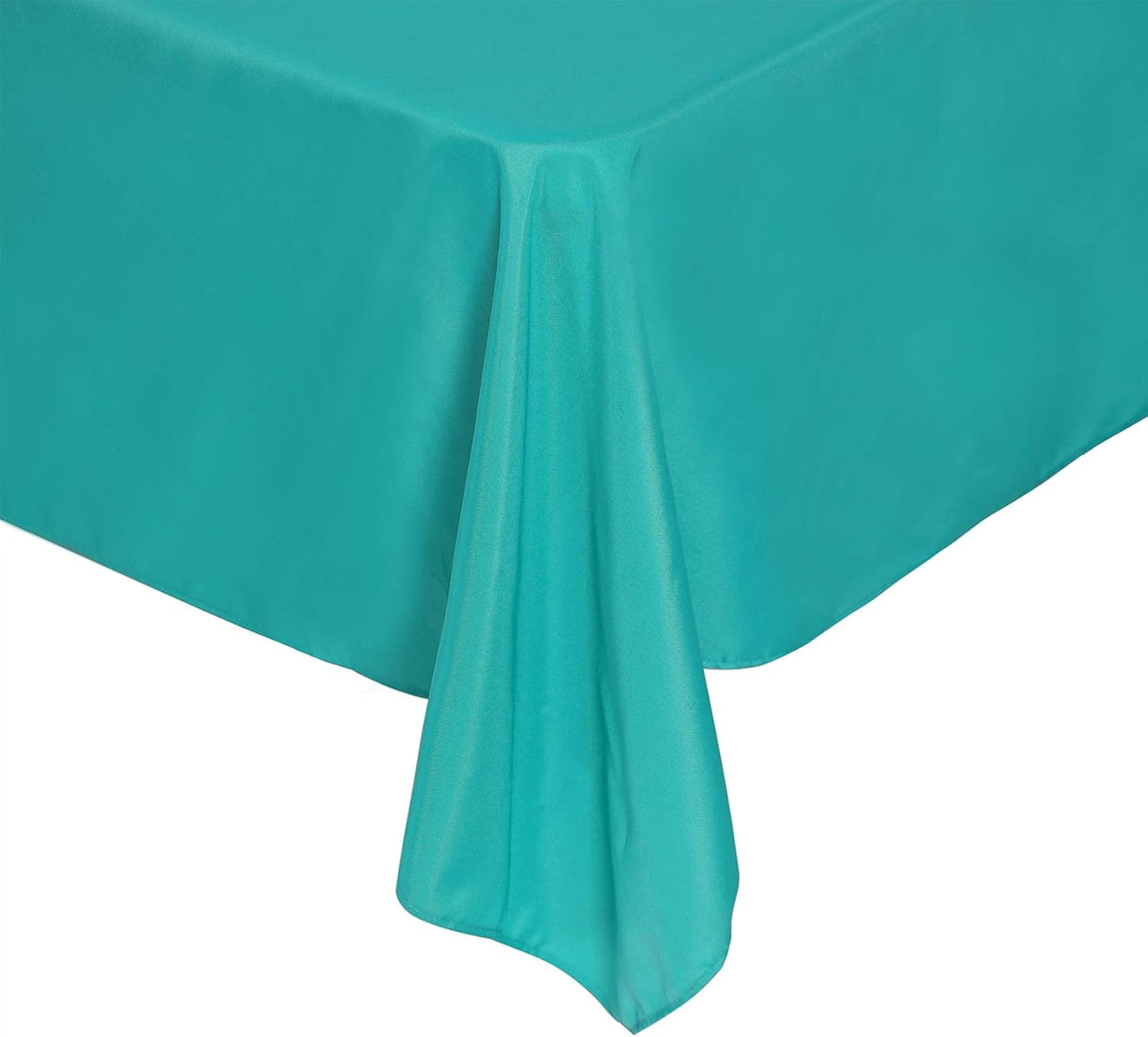 Rectangle Tablecloth 60x102 inch Washable Polyester Fabric Table Cloth for Wedding Party Dining Banquet Decoration（60x102, Turquoise）