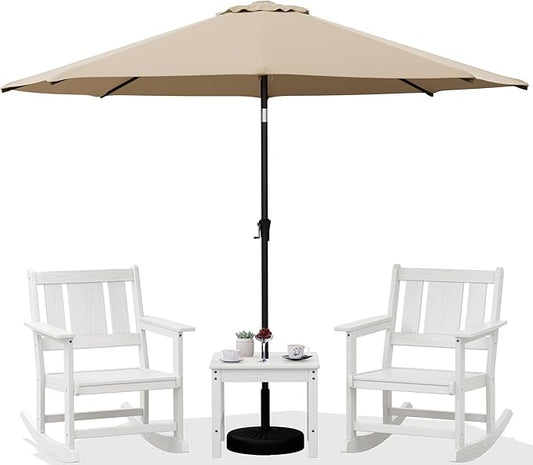 SERWALL Outdoor Rocking Chairs Set of 2 by SERWALL