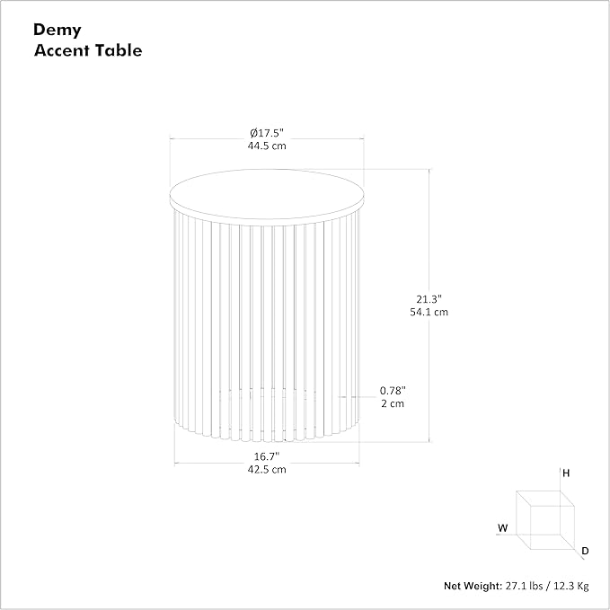 SIMPLIHOME Demy Metal Accent Table - Image 3