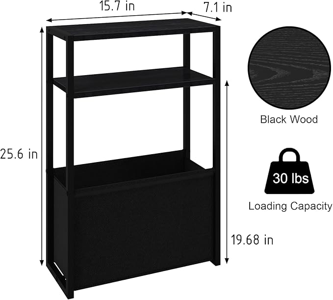 Leomonio Narrow Side Table, Slim Side Table - Image 2