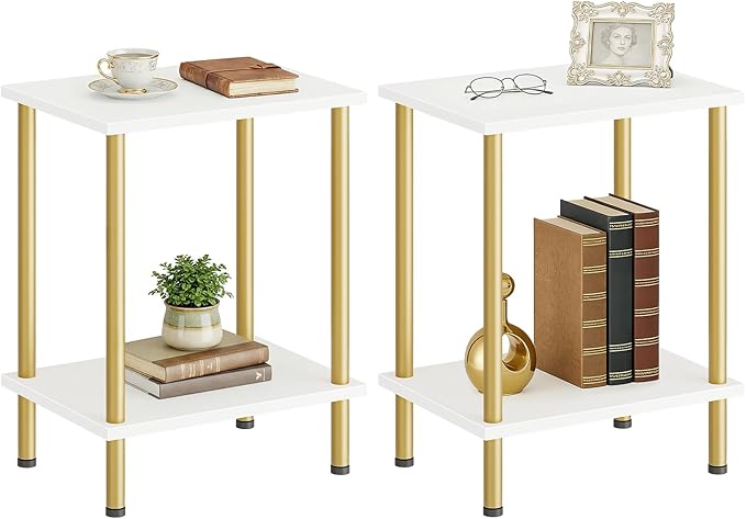 HOOBRO End Tables Set of 2, Small Side Table, Nightstand - Image 7