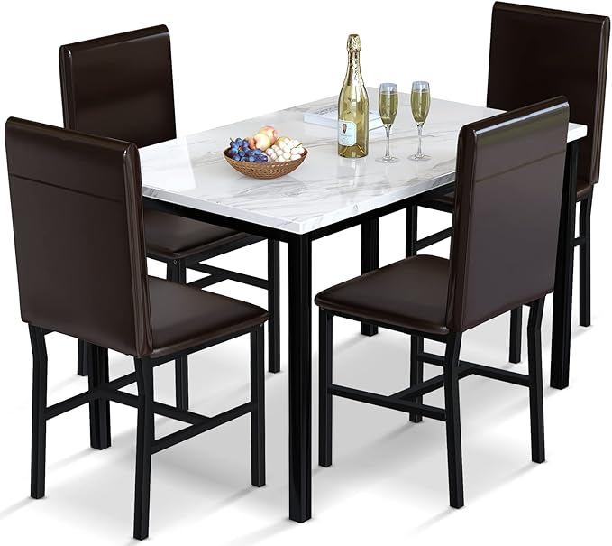 AWQM 5 Piece Dinning Table Sets by AWQM