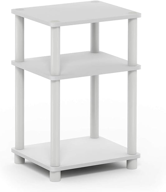 Furinno JUST Side Table, 3-Tier End Table, Open Shelves Night Stand, Bedside by Furinno-FitsYourSpaceFitsYourBudget