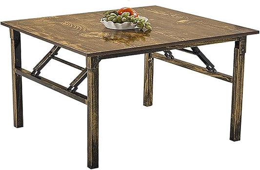 Japanese Floor Table, Folding Square Low Coffee Table by Unknown