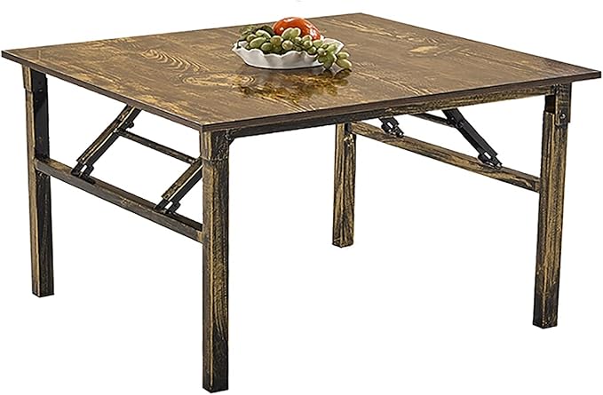 Japanese Floor Table, Folding Square Low Coffee Table by Unknown