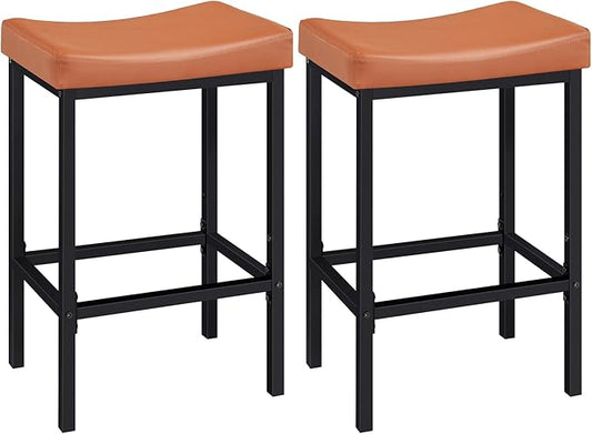 HOOBRO Bar Stools, Counter Height Stools, Saddle Barstools by HOOBRO