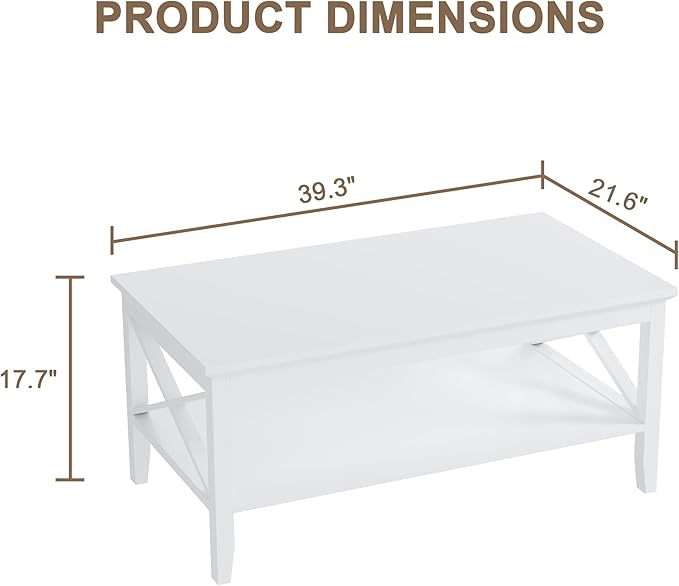 ChooChoo Coffee Table Classic X Design - Image 2