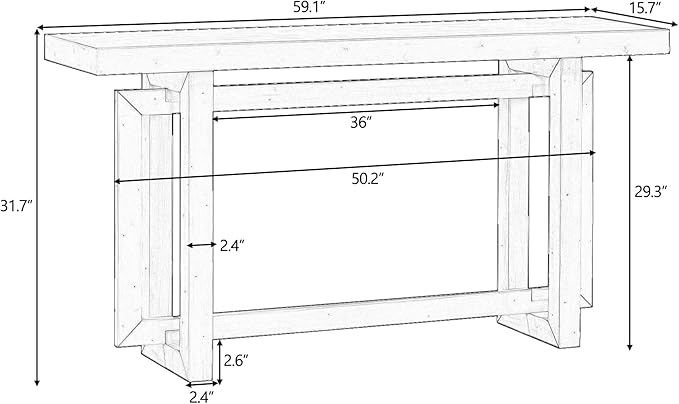 Contemporary Console Table - Image 6