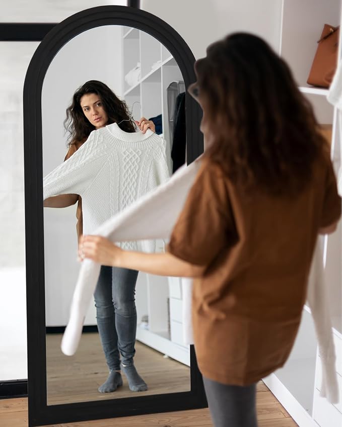 Full Length Mirror, Oversized Stand Up Mirrors Large Wall Mirrors, Wall Mounted - Image 7